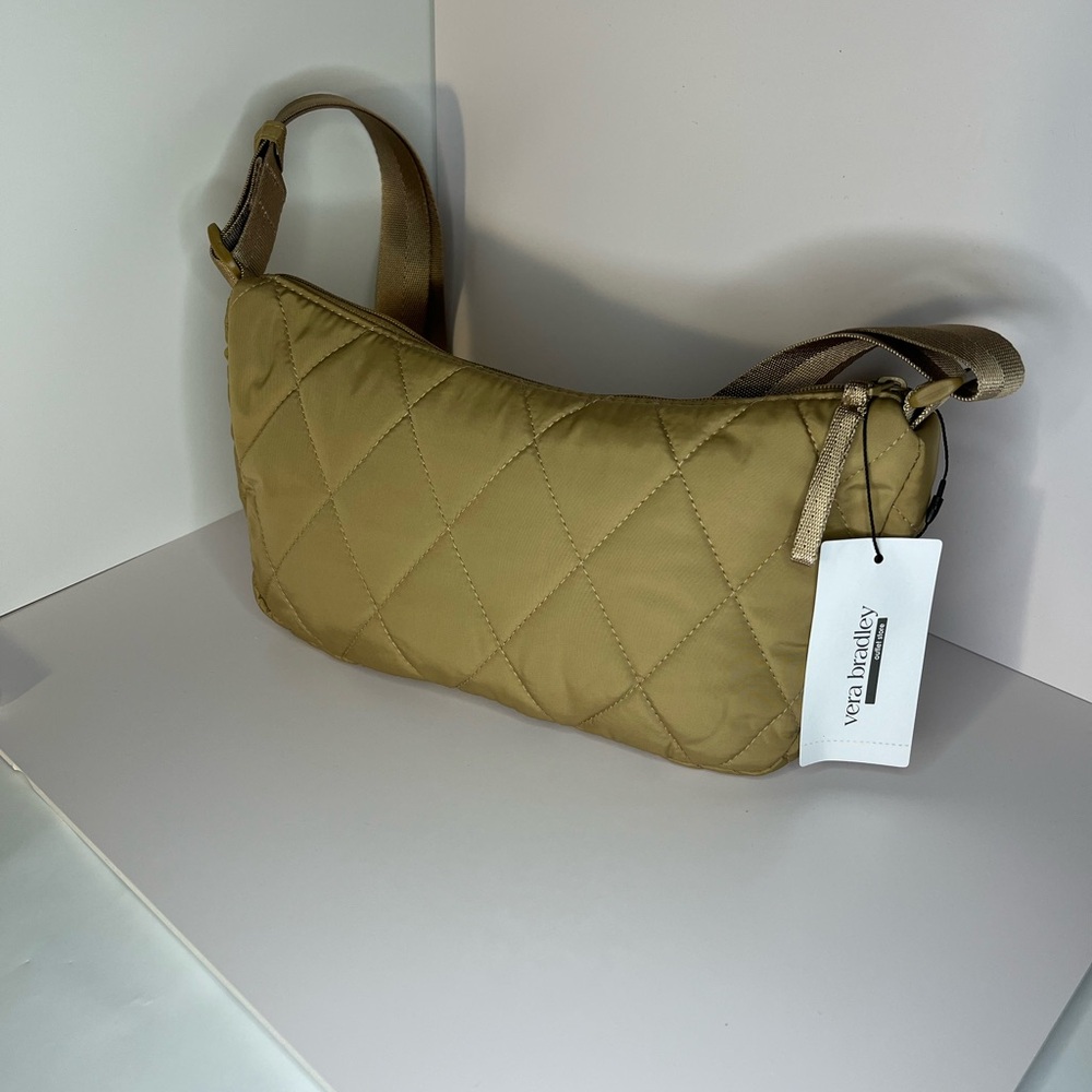 VERA BRADLEY Quilted Shoulder Bag in Tan